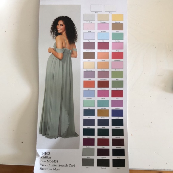 Morilee chiffon maternity bridesmaid dress - Picture 8 of 8